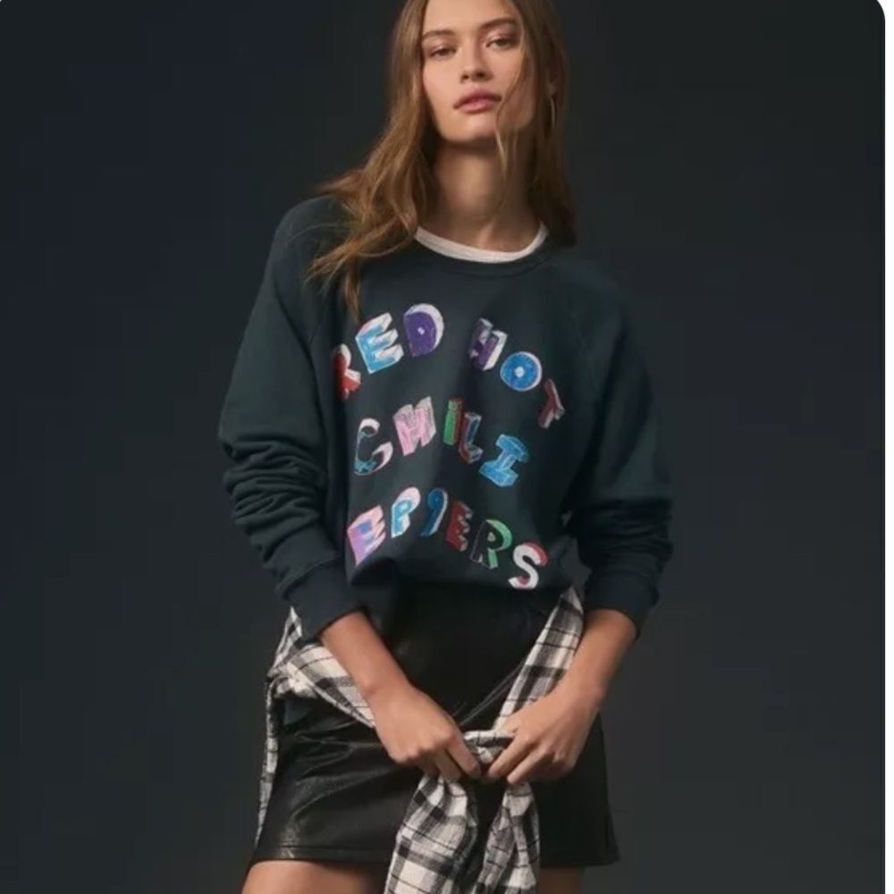 LETLUV XXS Anthropologie x Letluv Red Hot Chilli Peppers sweatshirt